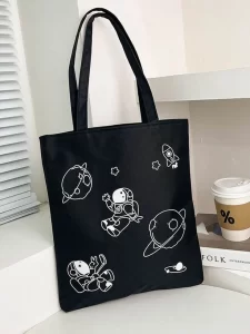 Tote bag gambar kartun